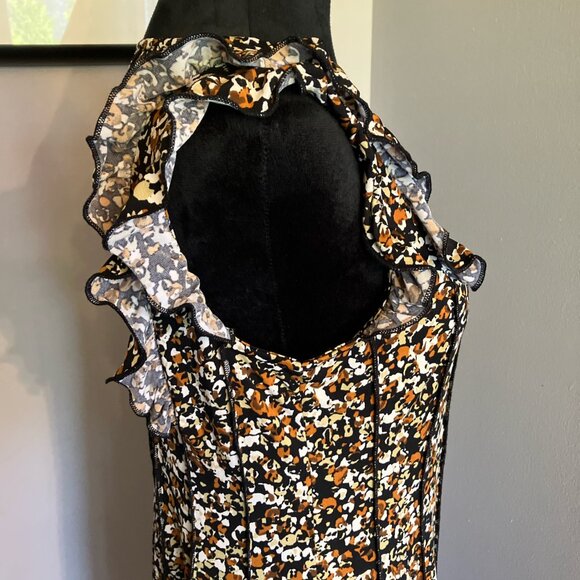 C established 1946 knee length floral‎ grunge 90s sleeveless dress size small - Picture 4 of 8